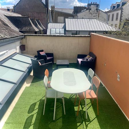 Charmant Appartement Avec Terrasse Entre Centre-Ville Et Plages De Concarneau Exteriér fotografie