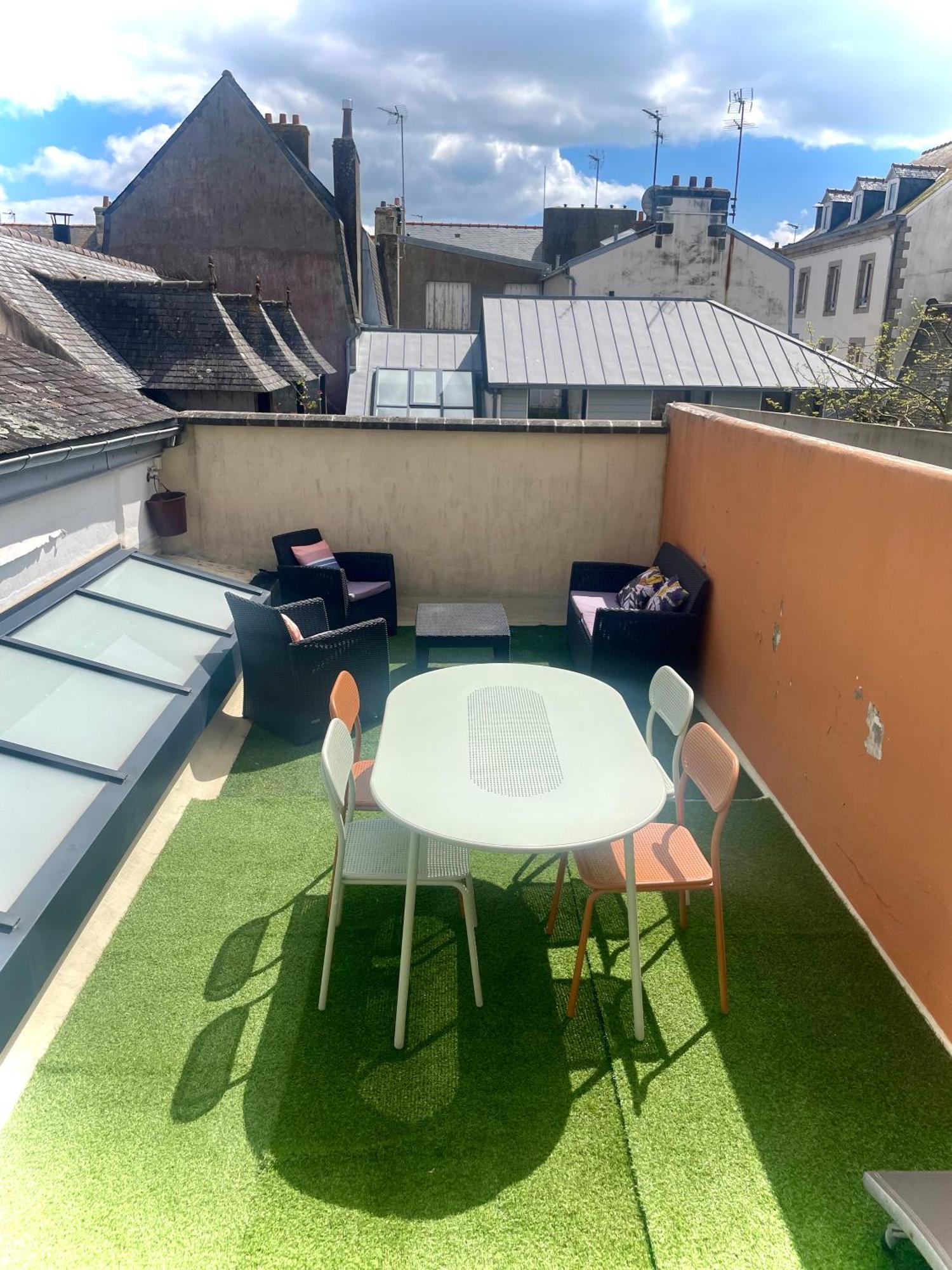 Charmant Appartement Avec Terrasse Entre Centre-Ville Et Plages De Concarneau Exteriér fotografie